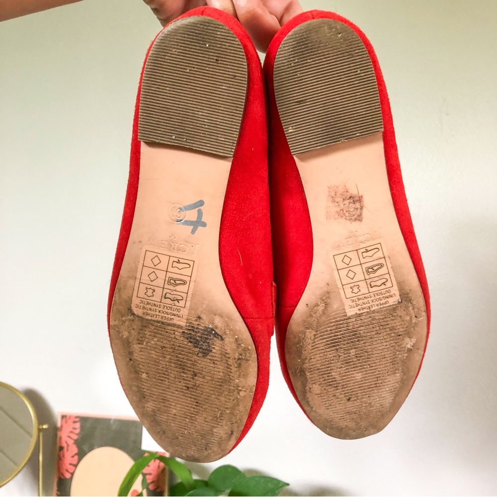 J. Crew Genuine Suede Loafers in Red - Picture 10 of 11